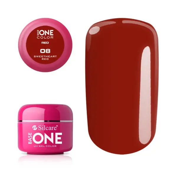 Gel Uv Color Base One Red Sweetheart